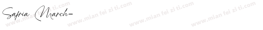 Safria March字体转换